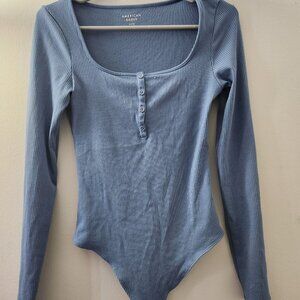 American Eagle Cotton Ribbed Bodysuit sz S